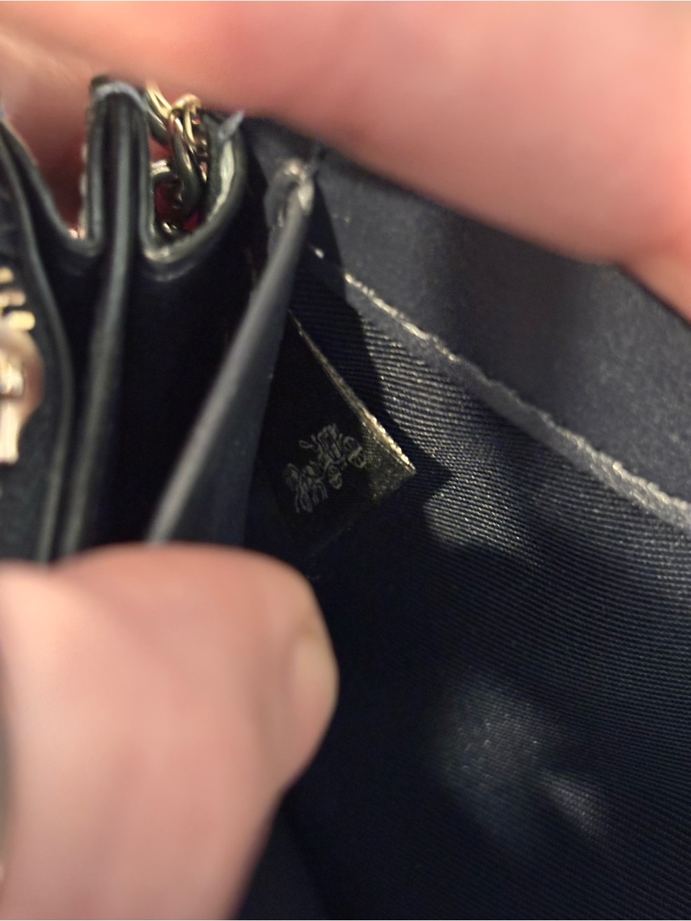 COACH Hayden Foldover Crossbody Clutch with Ombré Willow Floral Rivets. - Picture 15 of 16